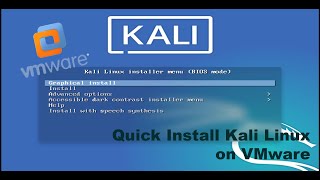 Quick Install Kali Linux on VMware [upl. by Yacov]