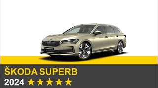 Euro NCAP Crash amp Safety Tests of Škoda Superb 2024 [upl. by Ellevehs11]