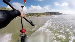 Kitesurfing Watergate Bay Freeride [upl. by Enyrhtak]