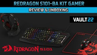 REDRAGON S101BA  KIT GAMER 4 EN 1  REVIEW amp UNBOXING [upl. by Kcinom111]