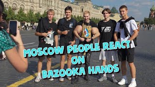 Peoples reactions to bazooka hands Welcome back to MOSCOW  ENG titles [upl. by Begga]