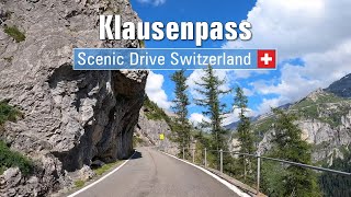 Klausenpass 4K • Magnificent High Mountain Pass • Scenic Drive Switzerland 🇨🇭 [upl. by Ariet]