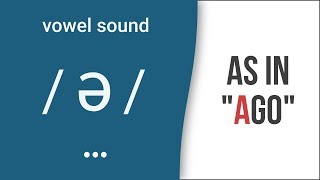 Vowel Sound  ə  Schwa as in quotagoquot  American English Pronunciation [upl. by Nuawaj624]