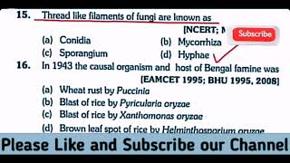 botany part fungi important mcqs full book for board preparation exams [upl. by Rosenberger]