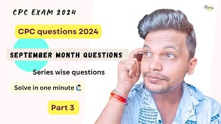 CPC exam 2024 ll September month questions ll Part 3 ￼cpc cpcexam cpt medicalcoding aapc icd [upl. by Jaco]