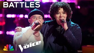 Shye and Jamison Pucketts Cover of quotLove Yourselfquot Blows the Coaches Away  The Voice Battles  NBC [upl. by Edorej]