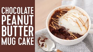 How to Make a Chocolate Peanut Butter Mug Cake [upl. by Nies]