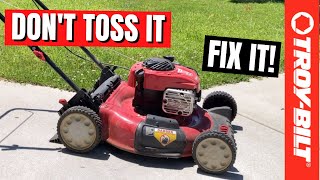 Troy Bilt Lawn Mower Wont Start  TB110 Wont Start [upl. by Forest]