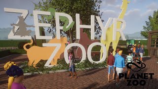 Zephyr Zoo Peafowl Habitat  Planet Zoo [upl. by Aillij]