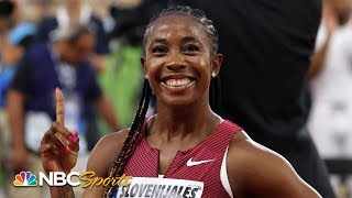 ShellyAnn FraserPryce runs fastest 100m of 2022 sets Monaco meet record in win  NBC Sports [upl. by Burhans]