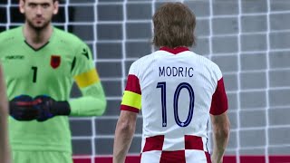 Croatia vs Albania penalty shootout  UEFA Euro 2024  eFootball PES 2021 [upl. by Jc]