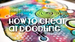 howto cheating at doodling with PaperArtsy stamps [upl. by Etteuqal]