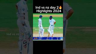 Ind Vs Nz Test Day 2 Highlights 2024 🎆 shorts cricketshorts cricket [upl. by Idhem]