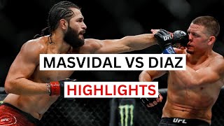 Nate Diaz vs Jorge Masvidal Highlights amp Knockouts [upl. by Betteanne]