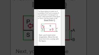 Math P5  P6 PSLE example on geometry length perimeter primaryschool maths sgeducation [upl. by Rawde]