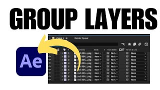 How To Group Layers In After Effects [upl. by Hnoj]