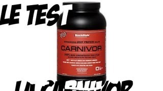 Test complement alimentaire  proteine CARNIVOR de MUSCLEMEDS [upl. by Tayler]