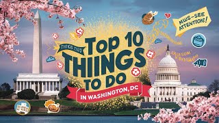 Top 10 Things to Do in Washington DC  Ultimate Travel Guide [upl. by Ferrigno]