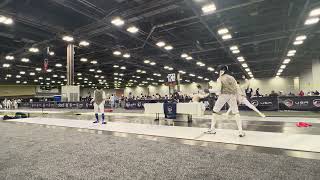 USA Fencing 2025 Summer Nationals and Summer challenge Div III DE vs Nishihira [upl. by Drehcir]