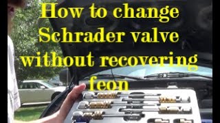 How to replace AC Schrader Valve [upl. by Genesia]