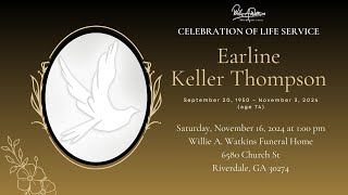 Celebrating The Life amp Legacy of Mrs Earline Keller Thompson [upl. by Suicul]