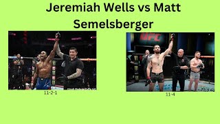 Jeremiah Wells vs Matt Semelsberger BreakdownampPrediction ufcapex ufcfightnight ufcpicks espn [upl. by Knighton144]