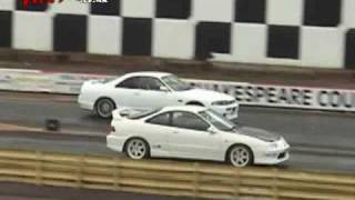 Integra Type R Vs Skyline R33 GTS25T [upl. by Wenz794]