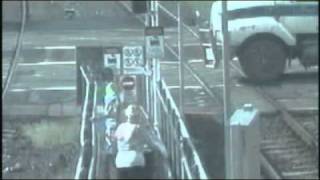 Near miss video released in rail safety campaign [upl. by Arodal]