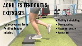 Achilles Tendonitis Exercises [upl. by Leahkim]