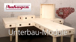 Auhagen UnterbauModule für die Modellbahn [upl. by Darin]