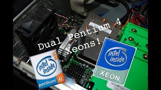 2 Pentium 4s Xeon 2 GPUs 1 Computer Dell Precision 670 part 1 [upl. by Arraek]