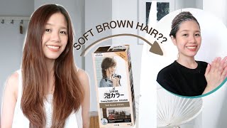 Liese Soft Brown on bleached hair DIY Creamy Bubble Hair Color Review PH [upl. by Ruon]