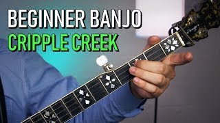 Beginner Banjo  Cripple Creek [upl. by Gutow]