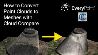 How to Turn a Point Cloud to a Mesh Using CloudCompare [upl. by Coppock]