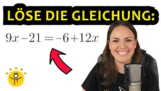 Lineare GLEICHUNGEN lösen einfach erklärt – Gleichung nach x auflösen [upl. by Ahsikahs902]