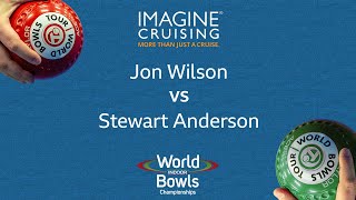 World Indoor Bowls Championship 2024 Jon Wilson vs Stewart Anderson  Day 12 Match 4 [upl. by Adela]