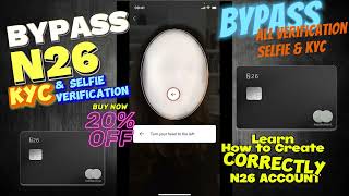 New Bypass N26 kyc Bypass N26 selfie create account correctly method to bypass kyc amp selfie [upl. by Leggat889]