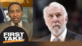 Stephen A agrees with Gregg Popovichs praise of LeBron James activism  First Take  ESPN [upl. by Asirahc]