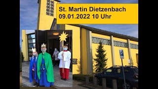 St Martin Dietzenbach 09012022  10 Uhr katholischer Gottesdienst mit den Sternsingern [upl. by Llenart]