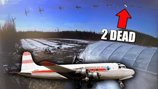 Douglas DC4 Plane CRASHES into river near Fairbanks AK 2 DEAD [upl. by Olnton773]