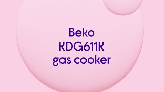 Beko KDG611K 60 cm Gas Cooker  Black  Quick Look [upl. by Ilhsa376]