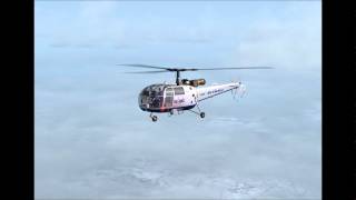 FS2004  Alouette III  SXHAC  Helicopter  Olympic Aviation  19681975 [upl. by Hess]