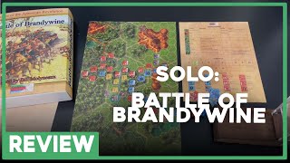 Review  Battle of Brandywine  Fastplay Wargames  The Players Aid [upl. by Hannej2]