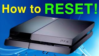 How to RESET your PS4 Initialize EASY NEW [upl. by Meadow]