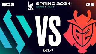 LEC Spring 2024 W1D1  BDS vs G2 [upl. by Brouwer]