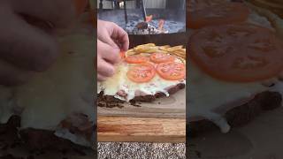 Flank Milanesa Napolitana  Al Frugoni  Open Fire Cooking [upl. by Akehsat]