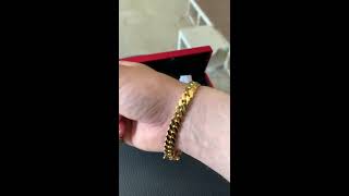 Daniel Jewelry Inc 8MM 14k Gold Miami Cuban Link Bracelet Review [upl. by Benetta531]