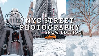 Snow Street Photography in New York City [upl. by Atirabrab]