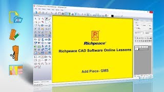 Richpeace CAD Software Online LessonsTip of the dayAdd Piece GMS V9 [upl. by Nylirek]