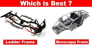 Monocoque vs Unibody vs Body on Frame  Car ConstructionManufacture types  Full Detailed Video [upl. by Annelak731]